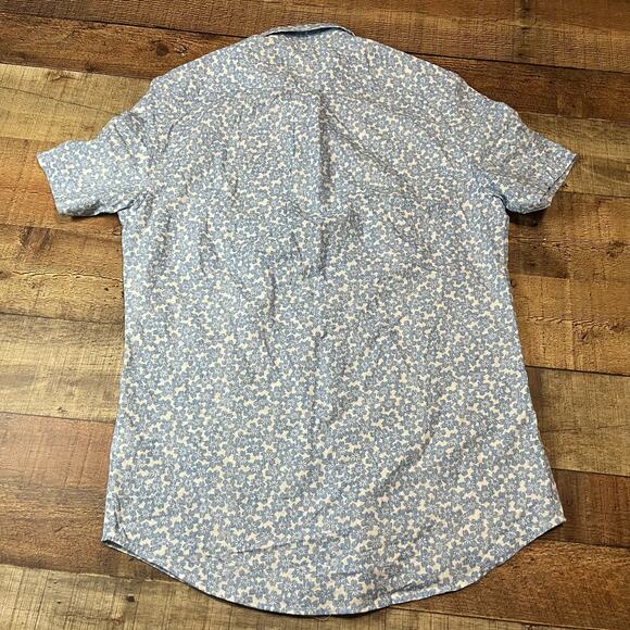U.S. Polo Assn. | Men's Blue White Floral NWOT Stretch Button Down Shirt Sz S - Picture 5 of 5